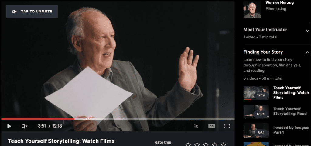 Werner Herzog Masterclass Review-storytelling