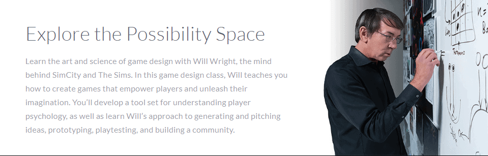 Will Wright MasterClass Review - possibility space