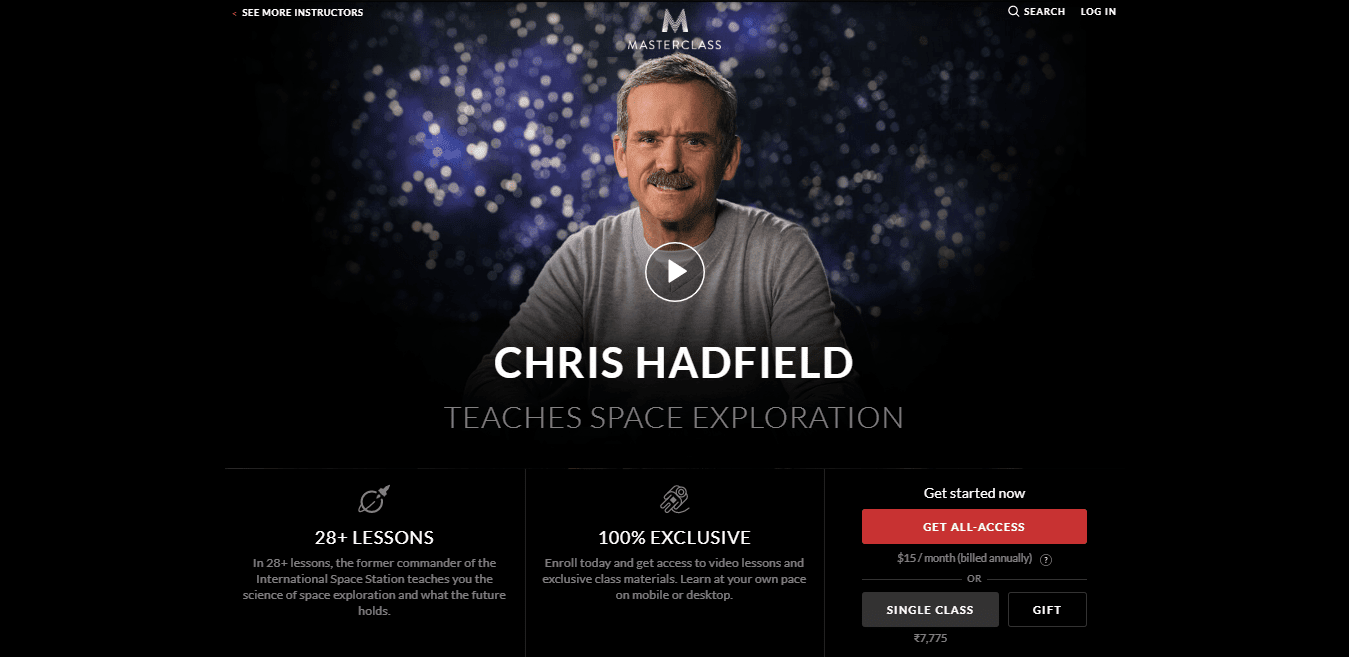 Chris Hadfield Masterclass Review