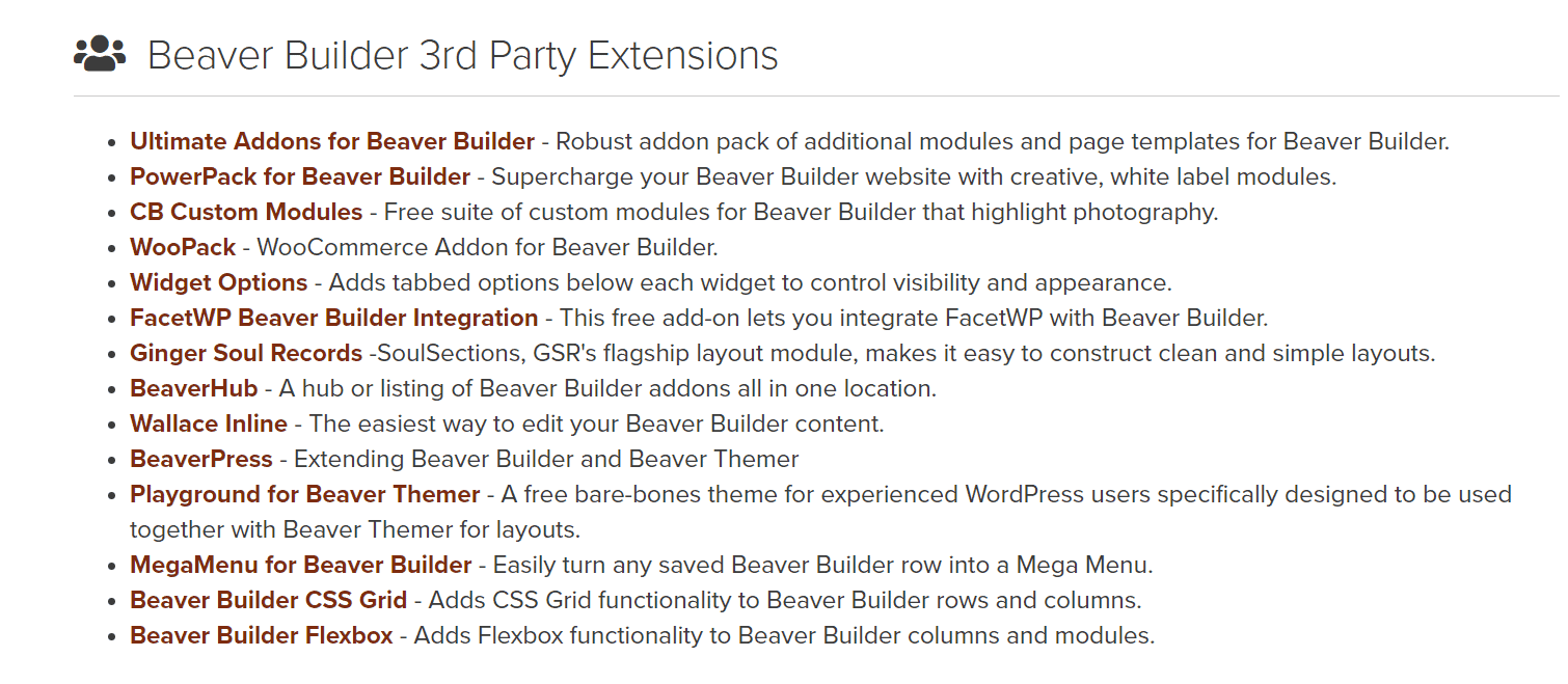 3rd party extensions