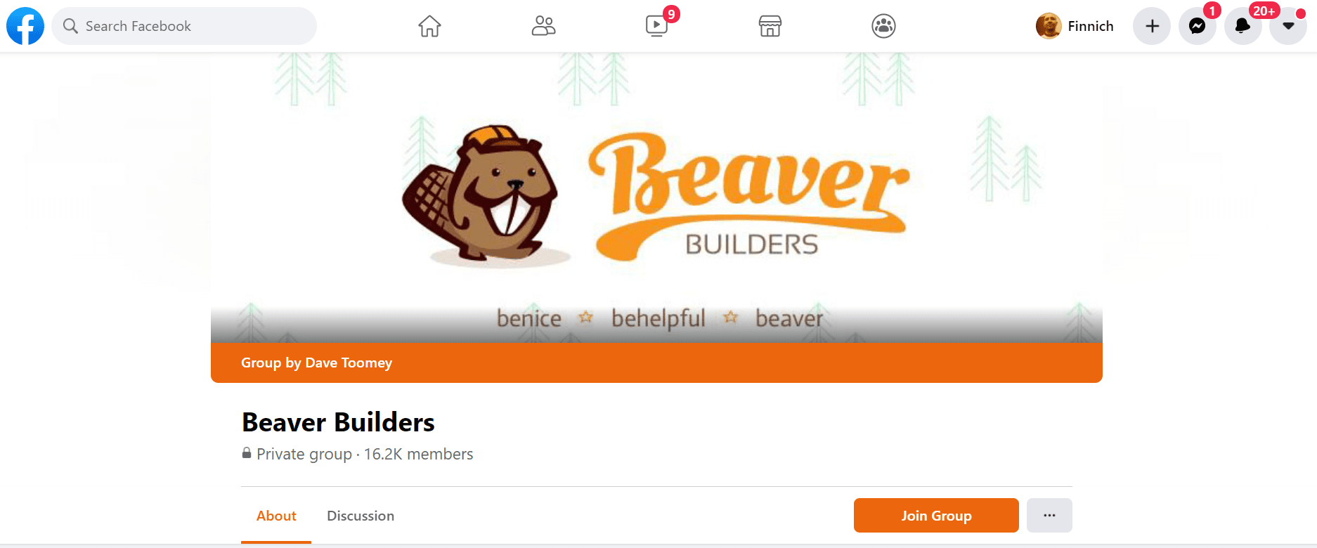 beaver builder facebook