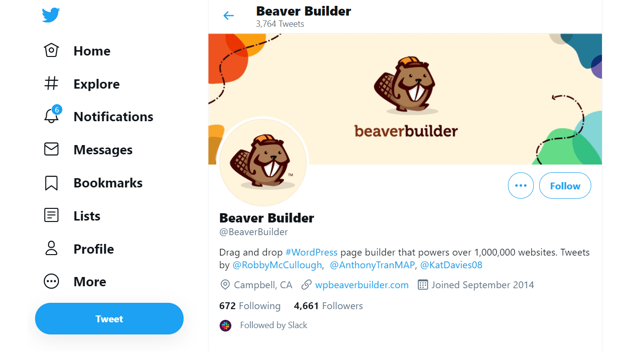 beaver on twitter