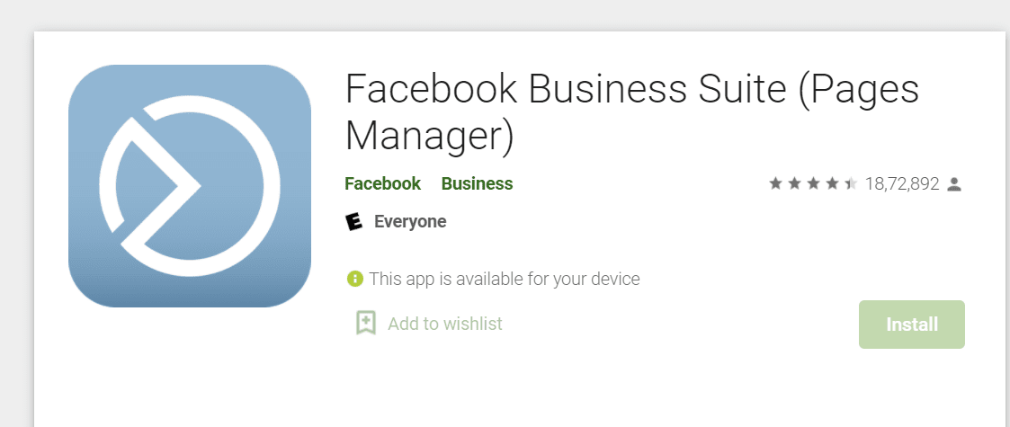 facebook pages manager