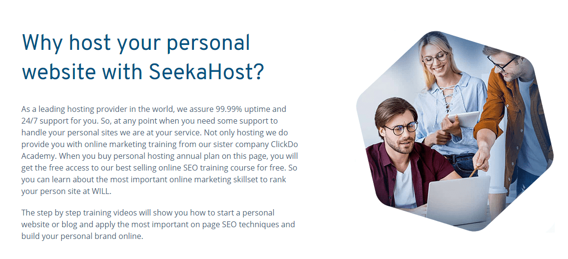 Why host your personal website with SeekaHost