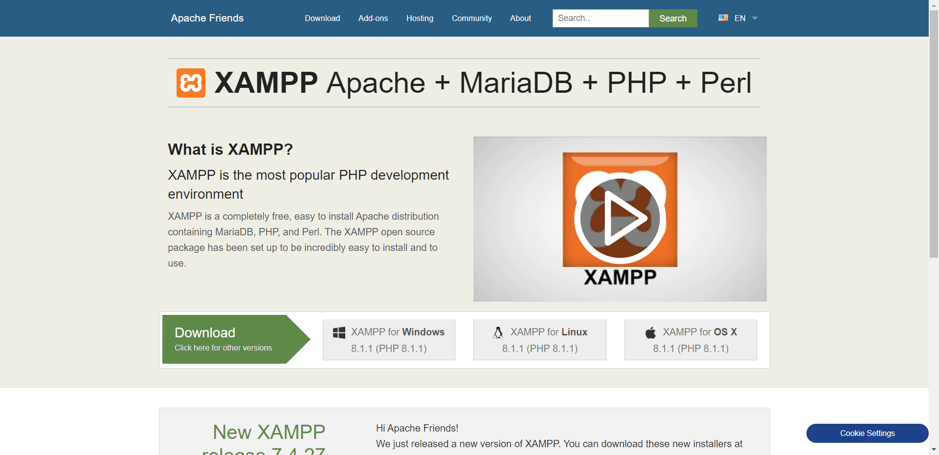 XAMPP to wordpress local host