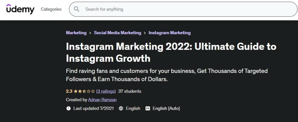 Instagram Marketing 2022