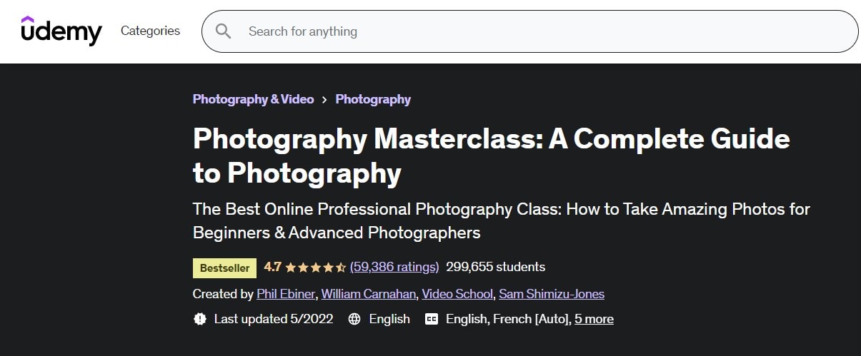 Photography Masterclass A Complete Guide to Photography