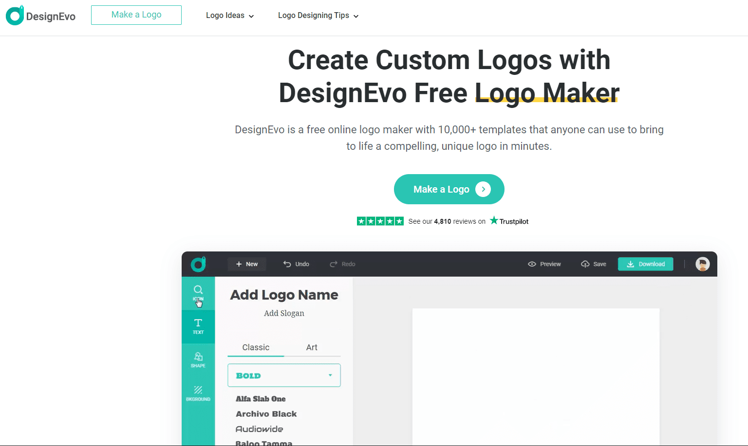 DesignEvo - Free Logo Maker