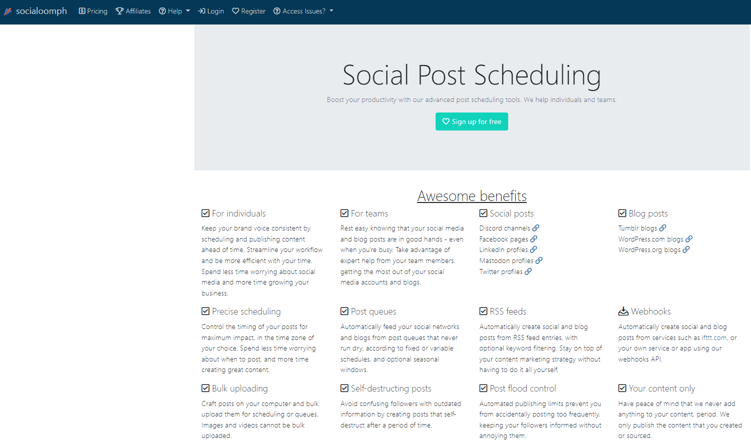 SocialOomph Overview