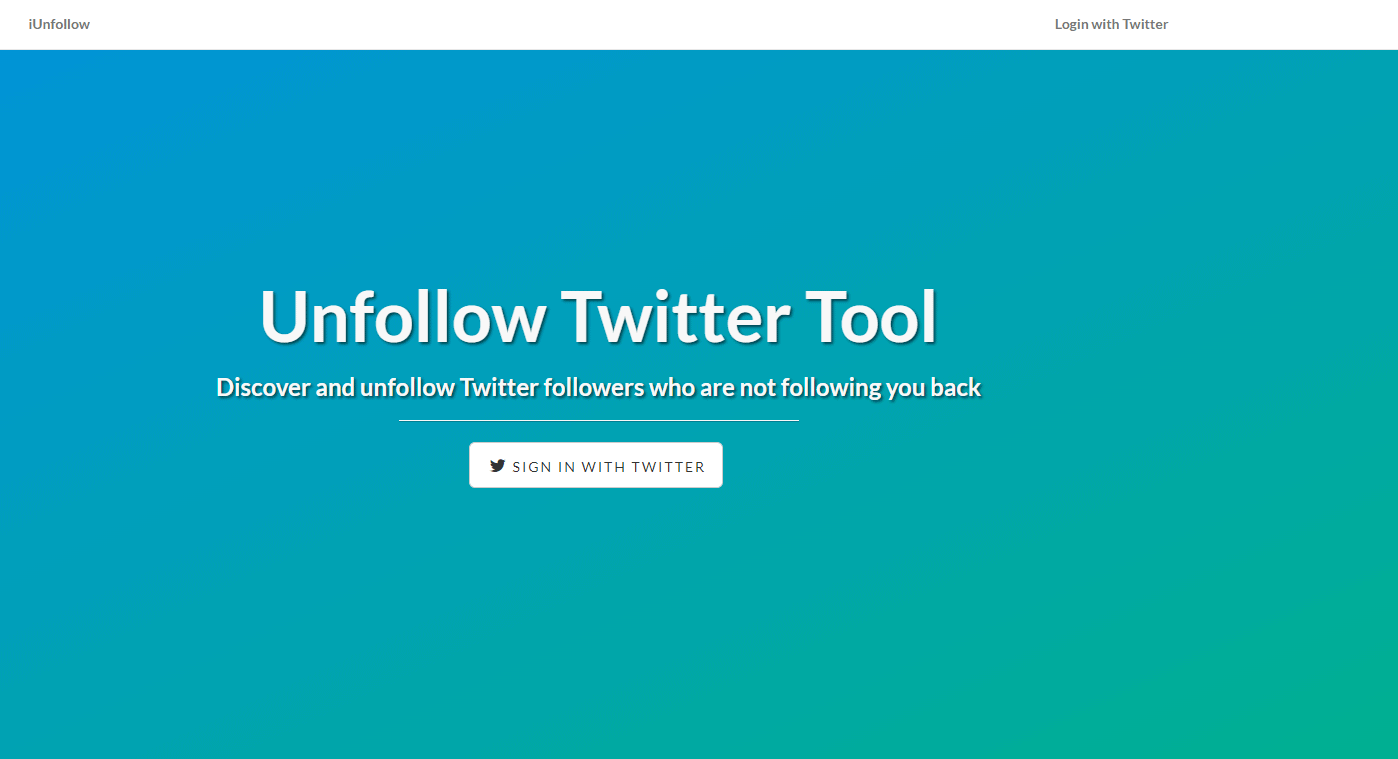 iUnfollow Twitter Tool